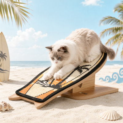  Grattoir en forme de planche de surf pour chat Palm Beach