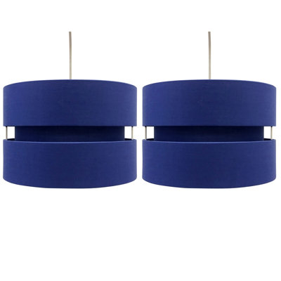 Bright 19cm H Cotton Drum Pendant Shade