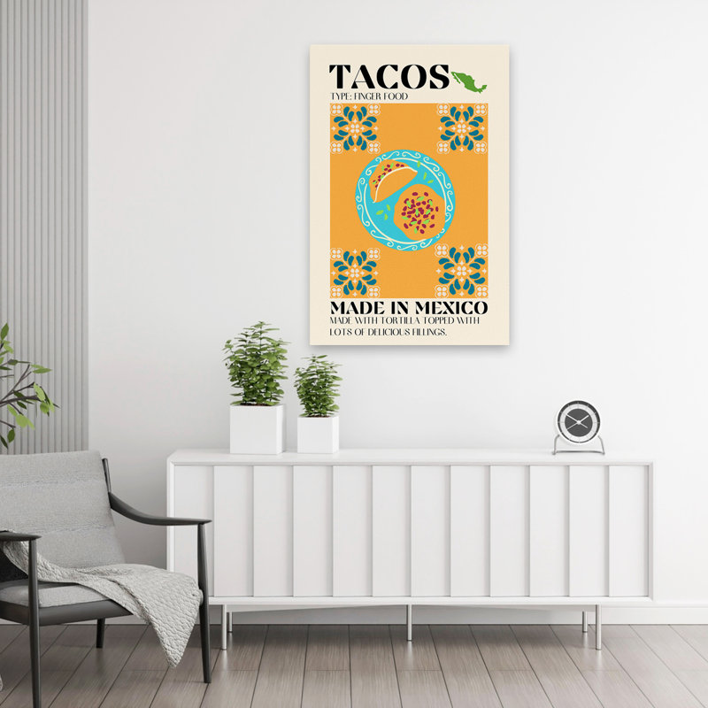 Tacos - Cuisine Design, Type Food, enseignes mexicaines, H 36 po x l 24 po