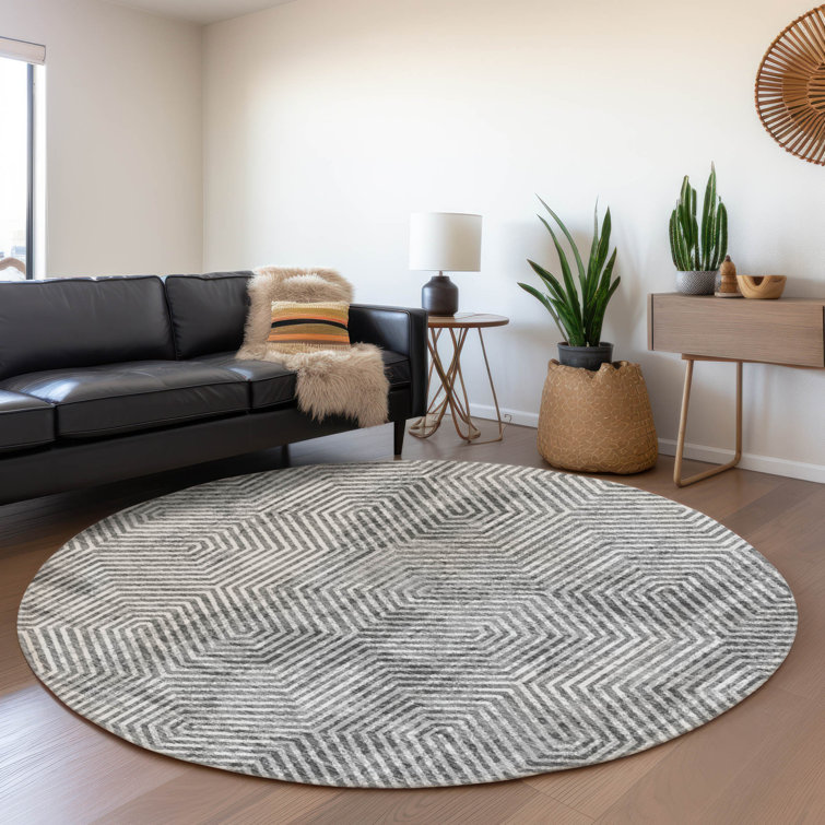 Maliana Washable Geometric Indoor / Outdoor Rug