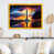 Impression dorée sur toile encadrée