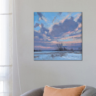 Sunrise Outside Of Menomonie WI by Ben Bauer - Wrapped Canvas Painting