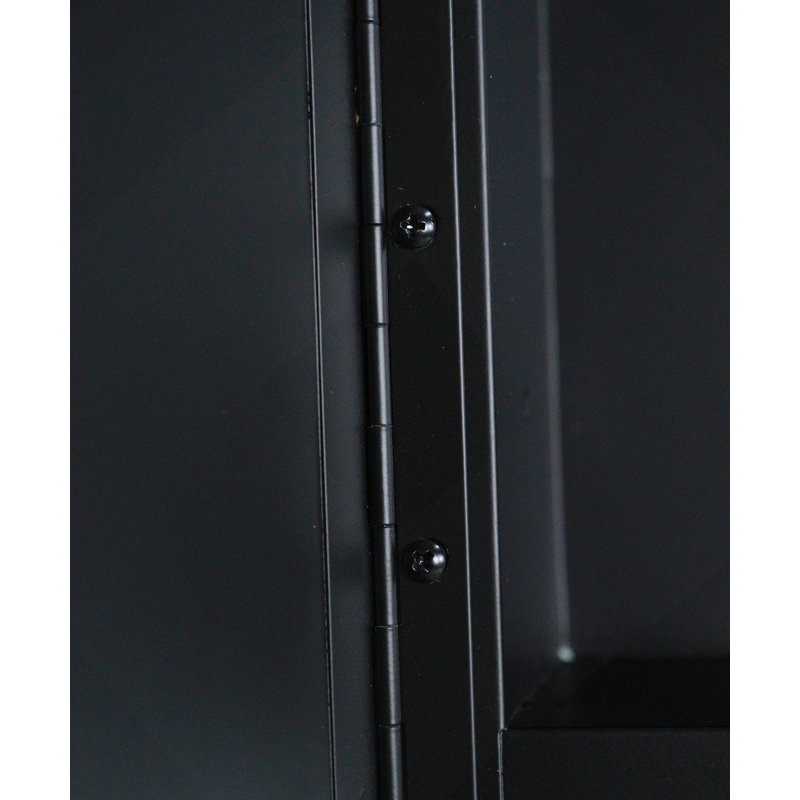 Armoire à pharmacie murale 31 po x 21 po à cadre mural ovale en métal noir avec miroir