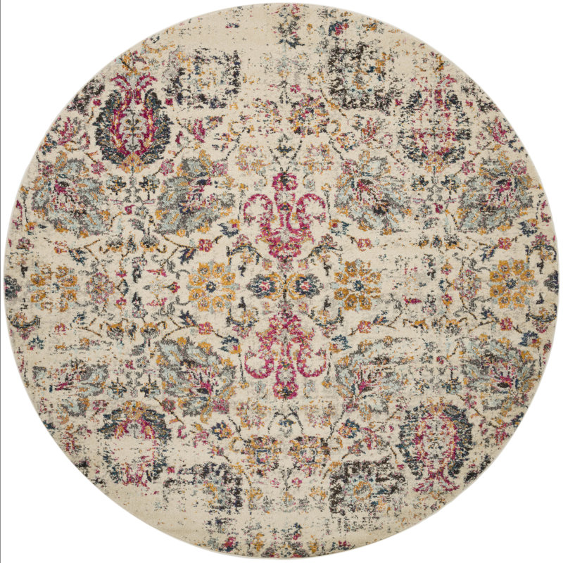 Lorenz Oriental Indoor Rug, Square 1'6"