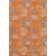 Premium Machine Washable Prisco Orange Rug