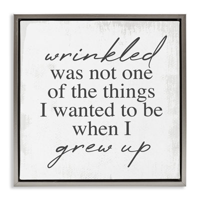 «Sassy Wrinkled Aging»