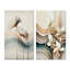«White Gerber Flowers Hyperrealistic», 2 pièces sur toile-1874996445-1874996443