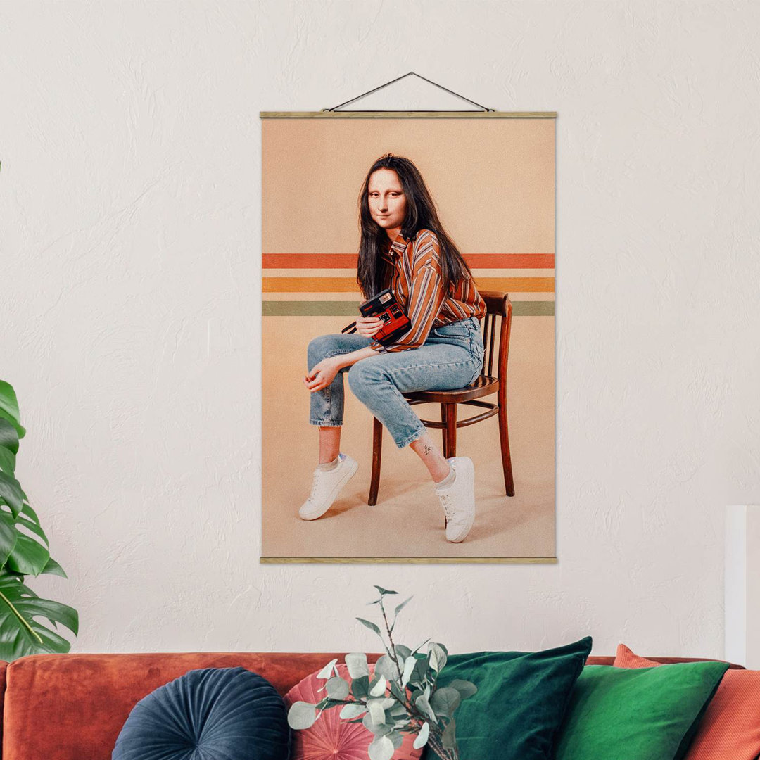 Grafikdruck Retro Mona Lisa von Jonas Loose