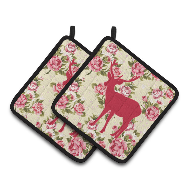East Urban Home Floral Polyester Potholder