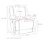 Fauteuil inclinable manuel en faux cuir Condron-19099979