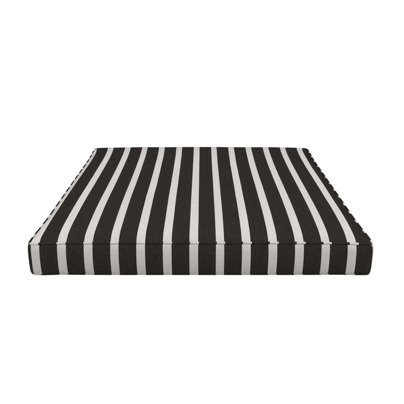 Sunbrella® Outdoor Ottoman Seat Cushion, 20" W x 22" D, Shore Classic