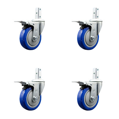 Poly Swivel Square Stem Caster