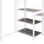 Lit mezzanine simple avec bureau et tableau blanc - fabrication en métal, 3 tablettes, option de rangement pour tablettes de chambre à coucher, processus d'assemblage simple-834467281