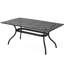 Table rectangulaire pour l'extérieur en aluminium