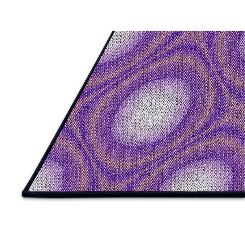 Tapis de zone rose à motif, Rectangle 5 pi x 8 pi