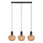 3-Light Boho Rattan Pendant