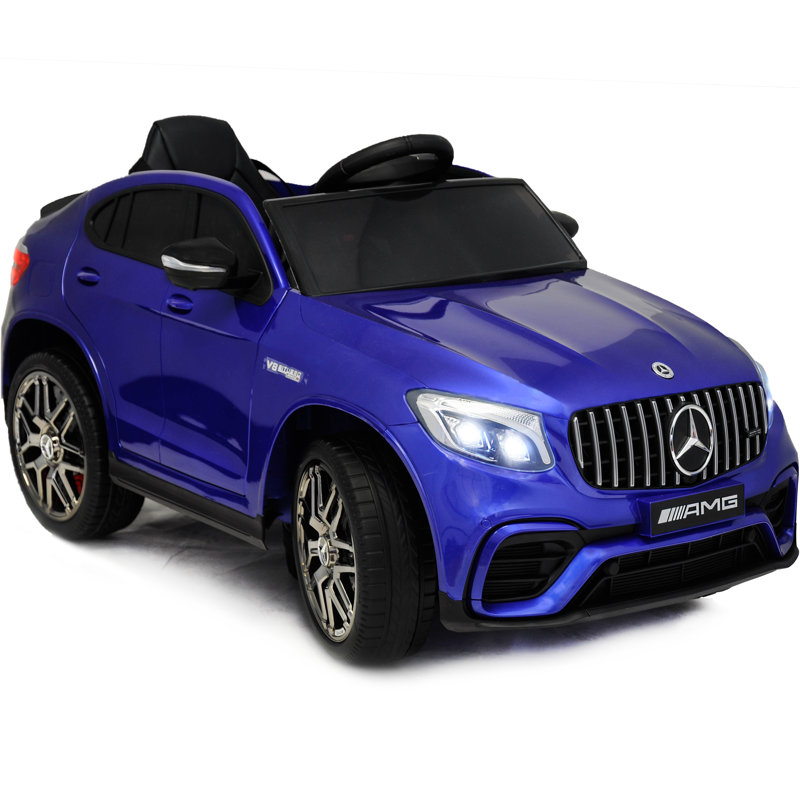 Blue 12V Mercedes AMG GLC63S Kids Ride-On Car with Remote Control