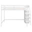 Lit mezzanine double avec garde-robe et escalier de rangement intégrés-131926125