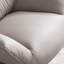 Fauteuil d'appoint et repose-pieds en cuir fleur-1075329707