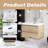 30'' Wall-Mounted Single Bathroom Vanity With Integrated Resin Top-1377583699