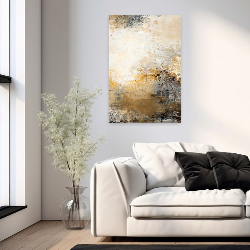 Milestone 1, art abstrait contemporain, H 36 po x l 24 po