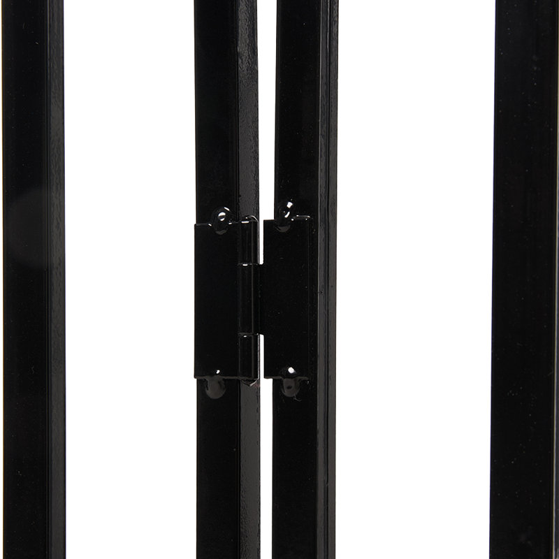 Metal Adjustable Free Standing Pet Gate With Door, 130 cm W