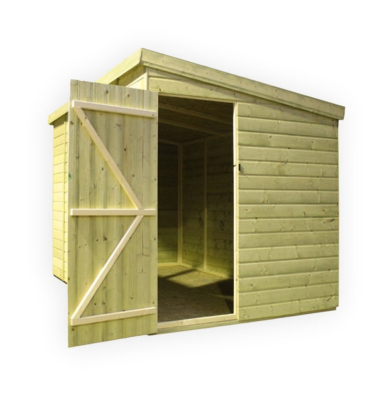 Shiplap Pent Wooden Shed, 5ft. W x 10ft. D