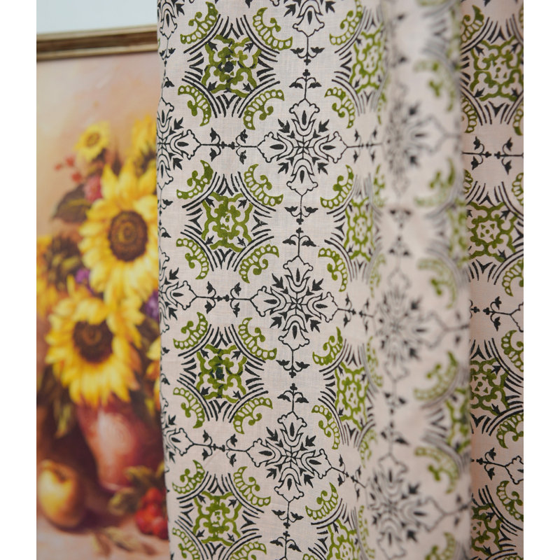 Rideau décoratif Boho, L 100 po x L 54 po