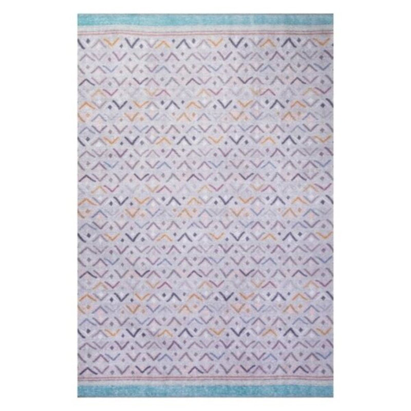Tapis de couloir élégant (2,5 x 7,5 pi), 100% polyester, 1,1 lb / pi² | Poils de 4 mm de hauteur, dessous en polyester recyclé | Lavable à la machine, écologique | Parfait pour les entrées, les salons et les couloirs