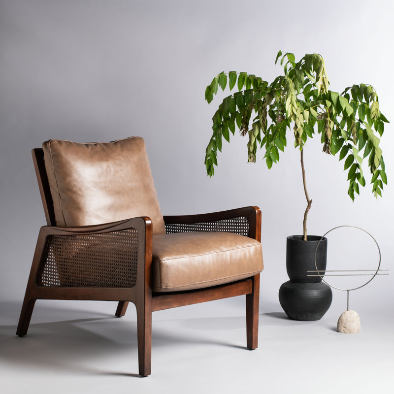 Fauteuil 69,85 cm, Marron foncé
