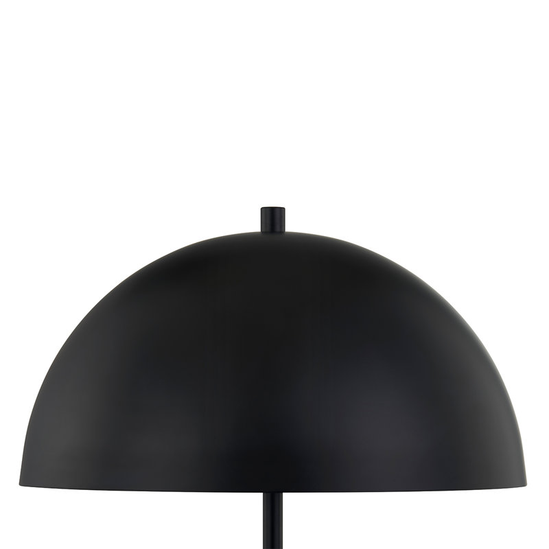 Lampe de table en métal Yotam, Noir