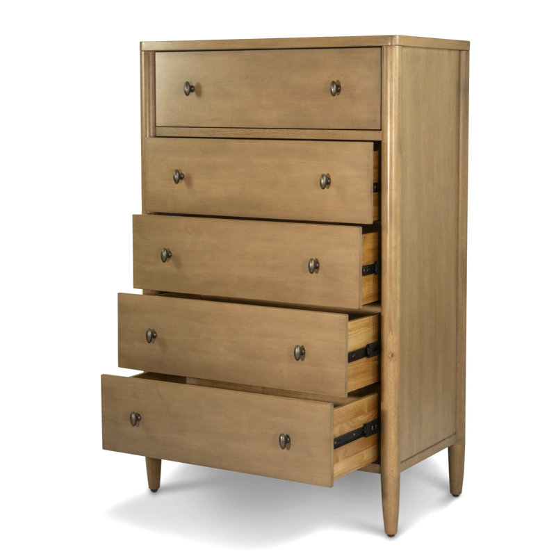 Chatham - 5 Drawer Chest - Warm Maple Finish