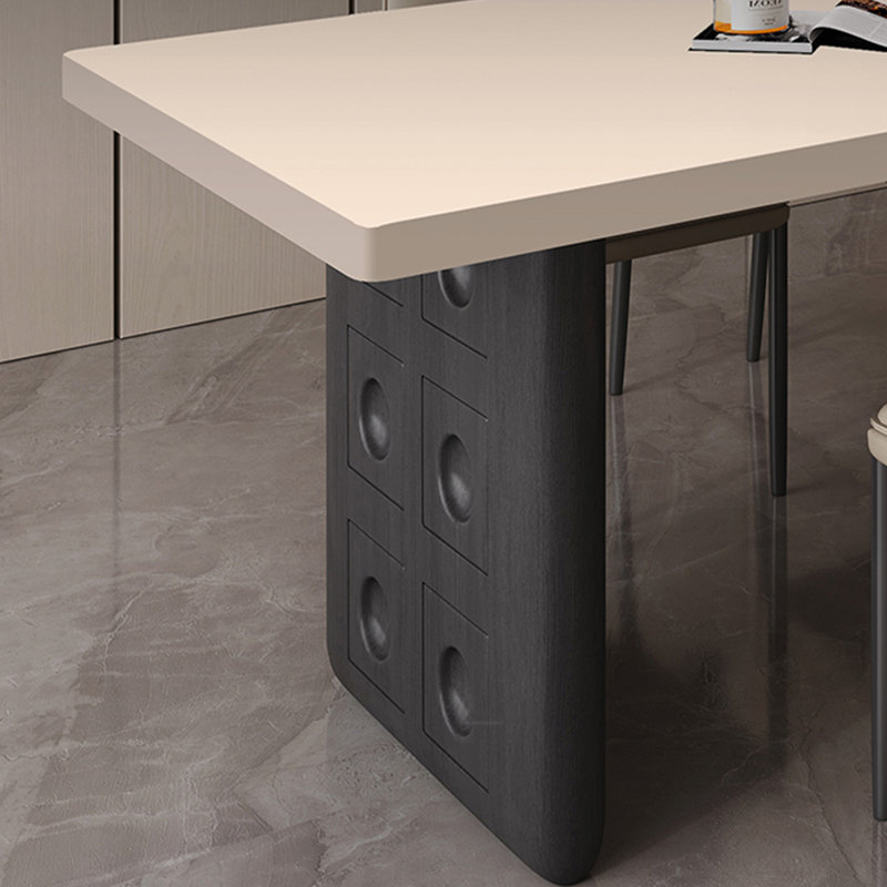 Combinaison de table et chaises de salle à manger italienne., H 29,52 po x L 62,99 po x l 31,49 po