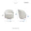 Chaise pivotante 30,5 po Aleron