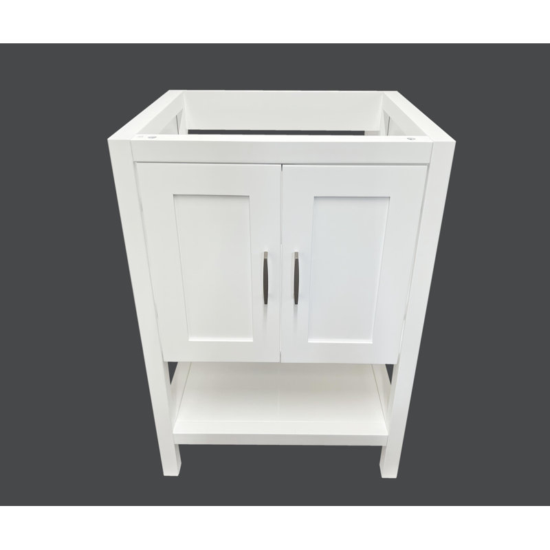 30" Single Bathroom Vanity Base Cabinets WOOD TONE - Mo-v3021-NA, White