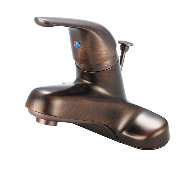 Centerset Single-handle Bathroom Faucet with Drain Assembly