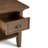Redmond 19"W Solid Wood Transitional End Table with Drawer, Open Shelf and Tapered Legs-1004783479