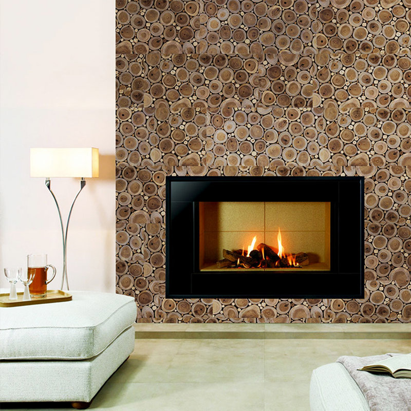 Teak Log Reclaimed Teak Wall Panel- MB-006 