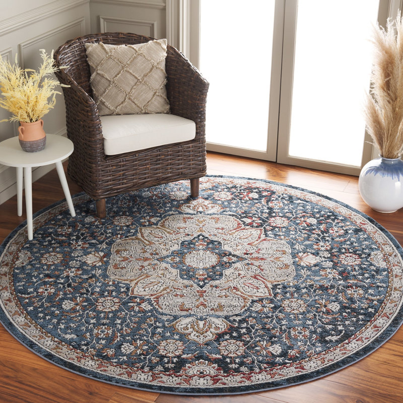 Jarely Performance Oriental Rug, Round 6'7"