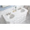60" Palace Collection Quartz Carrara Cashmere Grey Bathroom Vanity Set With Hardware And F2-0013 Faucets in Chrome Finish