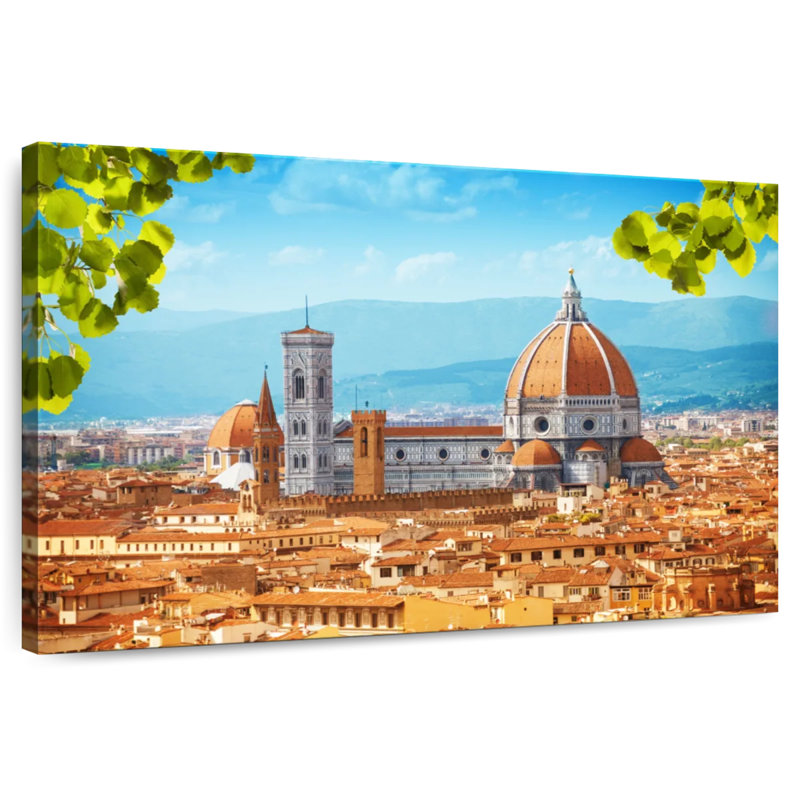 Kavia, pittoresque cathédrale de Florence, H 34 po x l 51 po