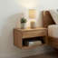 50 cm W Solid Wood Bedside Table