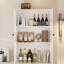 Garde-manger de 71 po avec bibliothèques, meuble télé de style campagnard pour téléviseur de 70 po ou moins Reshod-1084721560