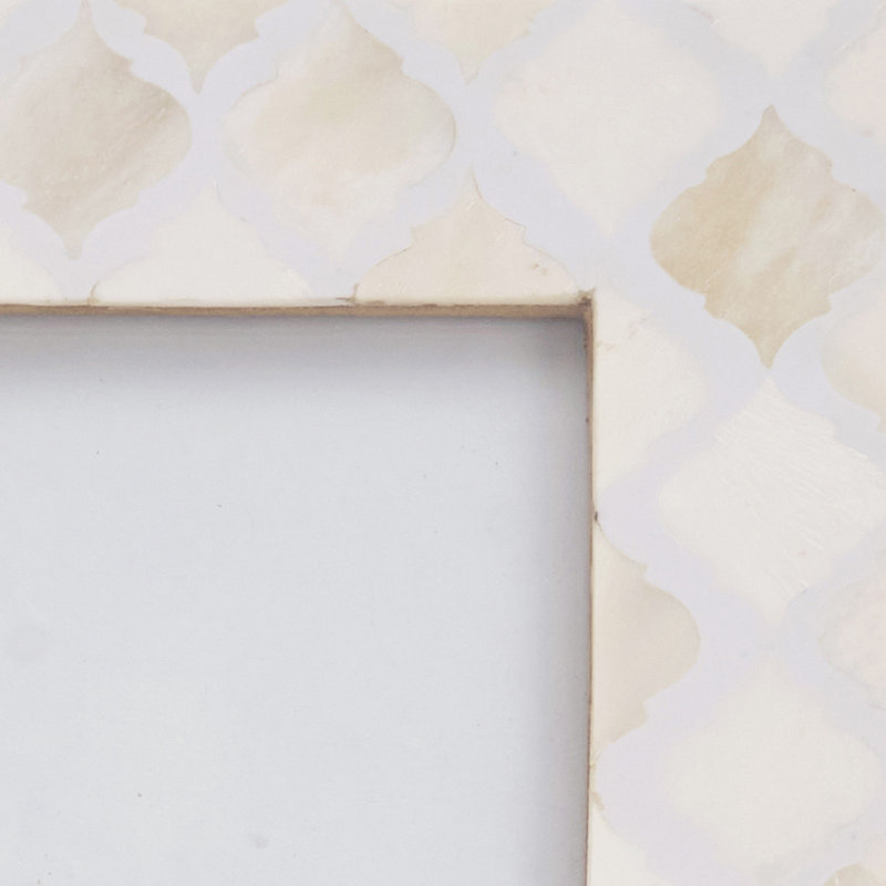 Moroccan Tile Bone Photo Frame, 5" x 7"