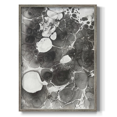 Marbling IV Framed Print - Solid Wood