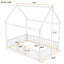 Lit double sur le thème de la maison en bois avec clôture de sécurité et structure de porte d'entrée, blanc-1612868091-1612868090