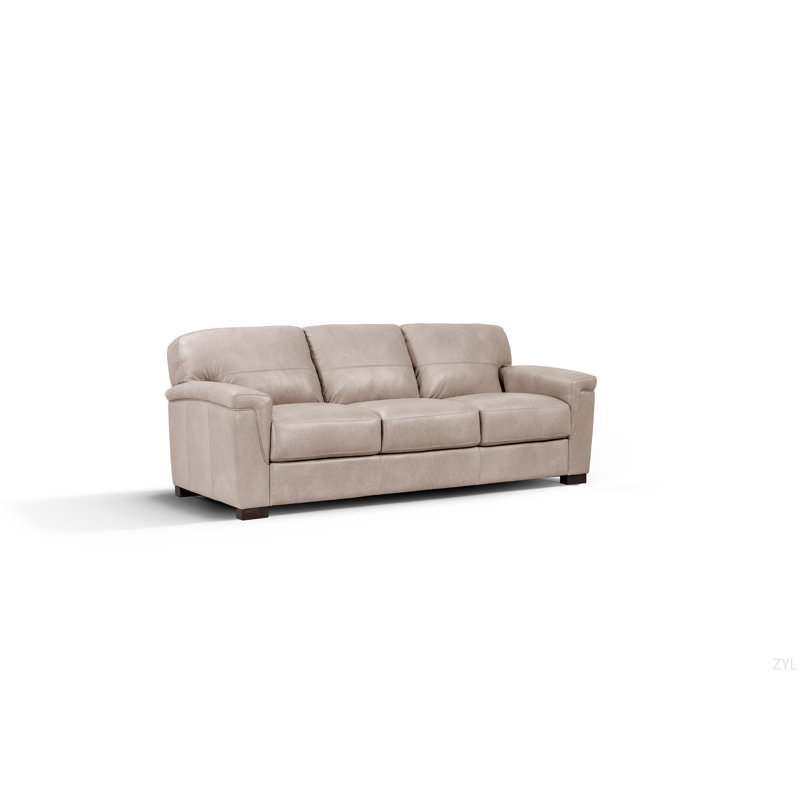 Cornelia Beige Leather Sofa