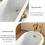 Baignoire de trempage sur pied en acrylique pour salle de bain Modern-137989584