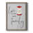 Toile avec cadre gris