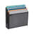 Mind Reader Vertical File Storage, Desktop Organizer, Wall Mount, Metal, 12.5"L x 3.75"W x 11.5"H-49518539